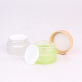 Fancy High quality 24ml 40ml 60ml frosted face cream glass cream container jar with plastic lid